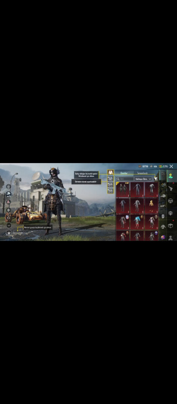 Pubg hesabi Hesab satılır 80 seviyye destansı gosteris ,rp