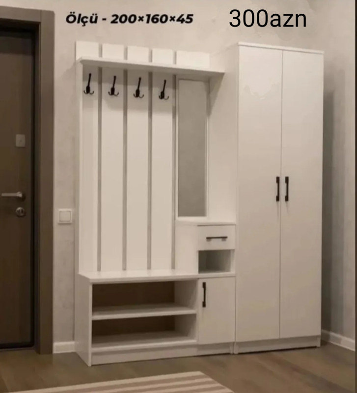 Dəhliz mebeli Dəhliz mebeli Sifarişlə hazırlanır Rəng seçimi var Ölçü