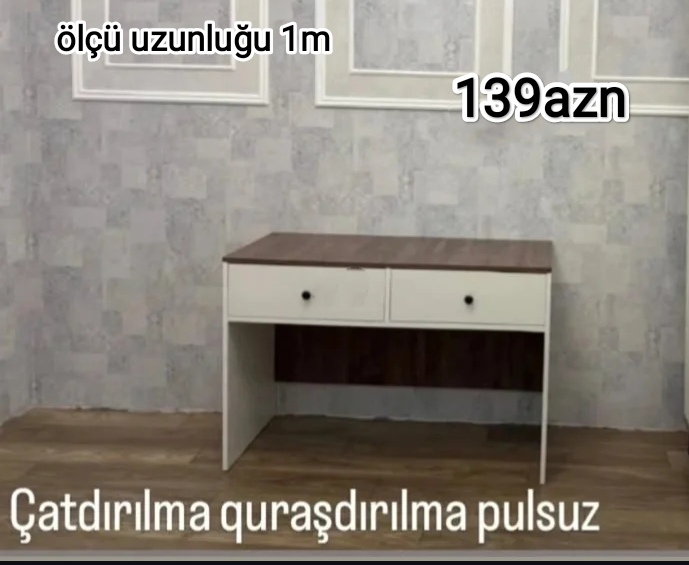 Yazı masası Sifarişlə hazırlanır Rəng seçimi var Ölçü