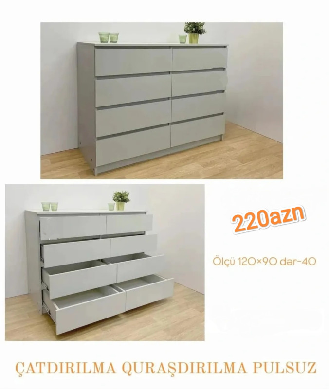 Kamod Kamod Sifarişlə hazırlanır Rəng seçimi var Ölçü 90/120/40sm