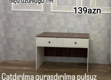 Yazı masası Sifarişlə hazırlanır Rəng seçimi var Ölçü