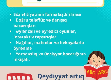 Hörmətli valideyinlər ingilis dili fəndindən az sektoru