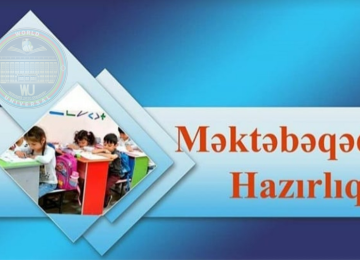 Подготовка к школе. Məktəbəqədər hazırlığı İbtidai sinif