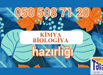 🎓 Kimya və Biologiya hazırlığı Uğura aparan yolda ilk