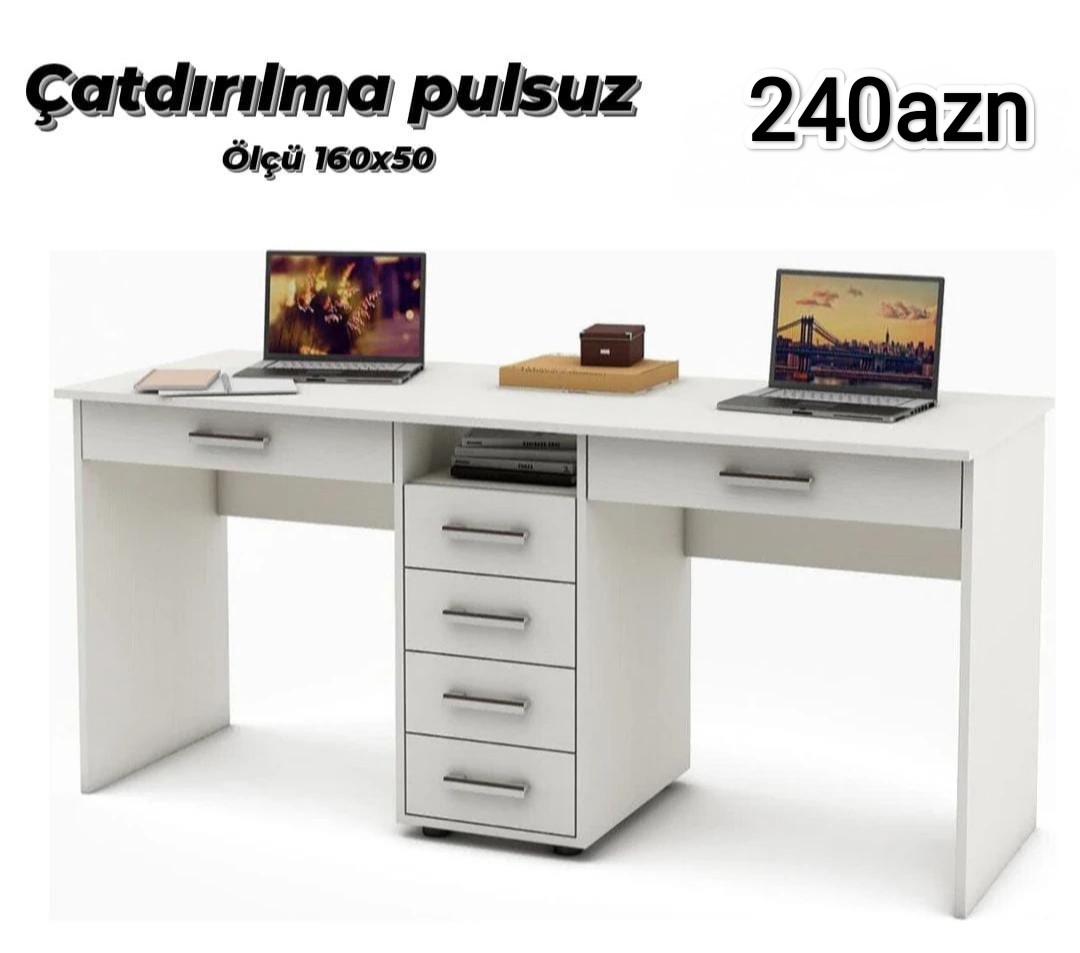 2nəfərlik yazı masası Sifarişlə hazırlanır Rəng seçimi var