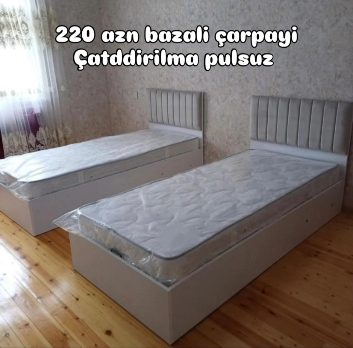 Bazalı çarpayı Bazalı çarpayı Sifarişlə hazırlanır Rəng seçimi var Matras