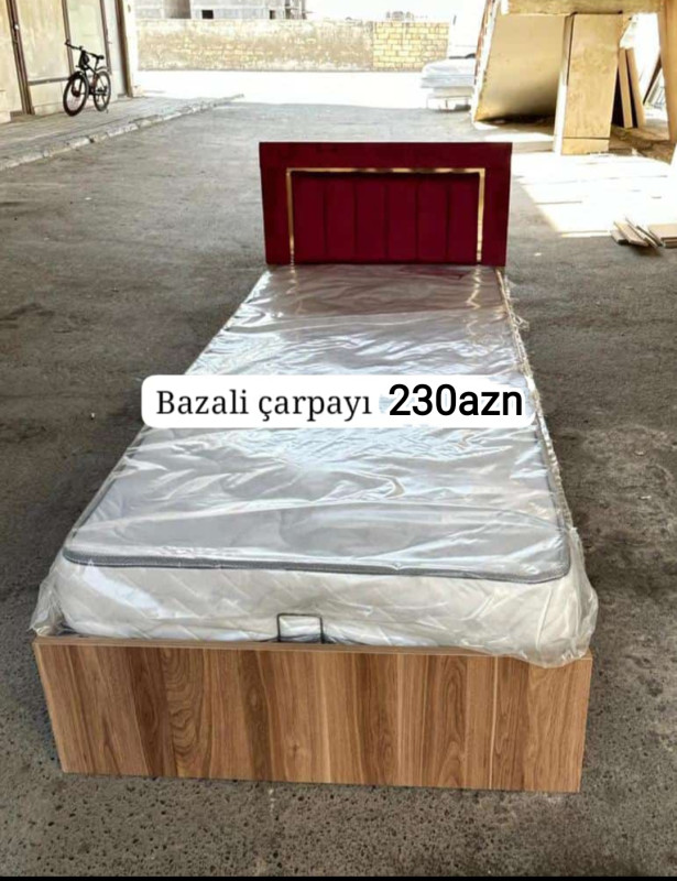 Bazalı çarpayı Bazalı çarpayı Sifarişlə hazırlanır Rəng seçimi var Matras