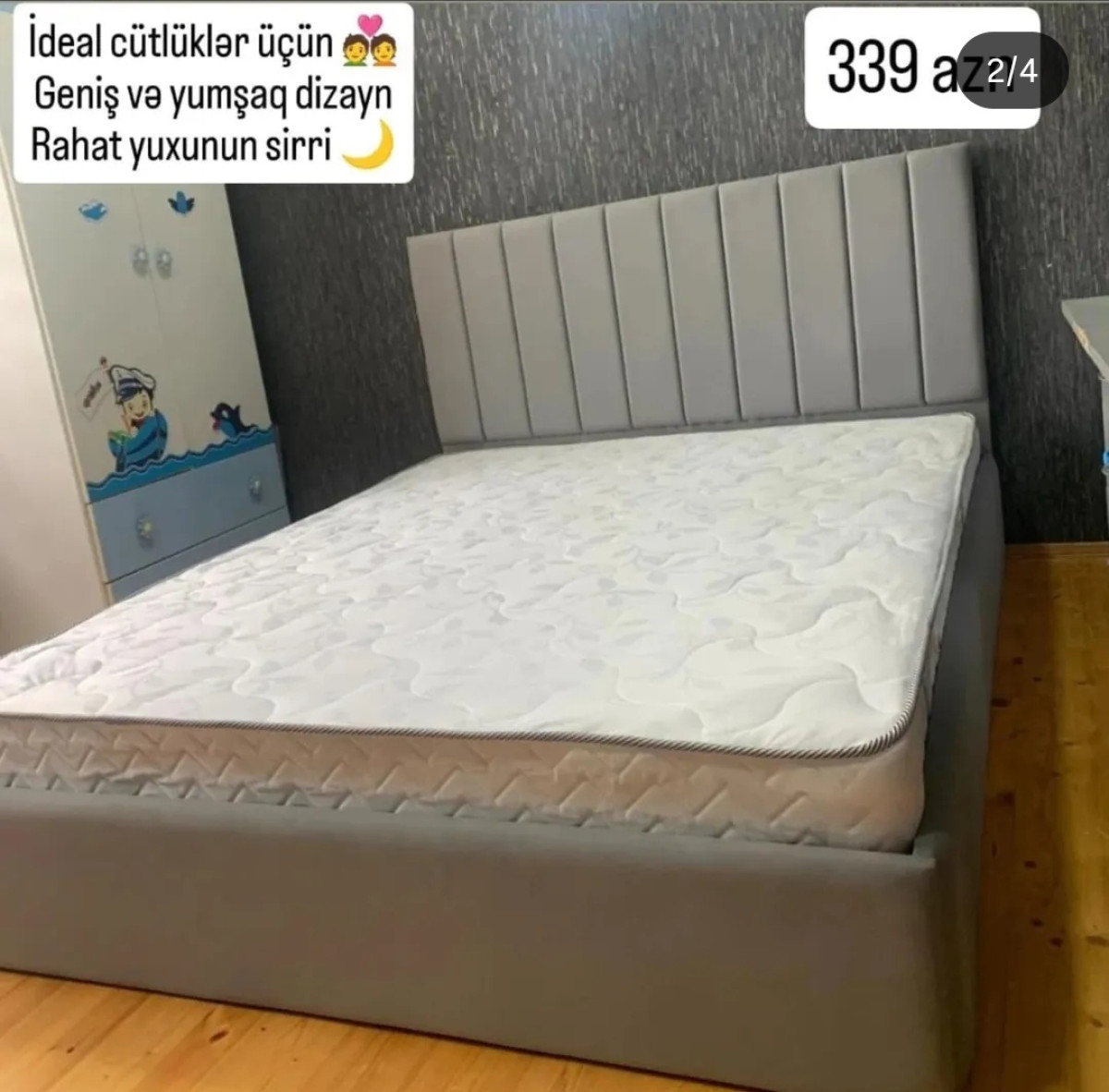 Taxt Sifarişlə hazırlanır Rəng seçimi var Ölçü 160/200sm