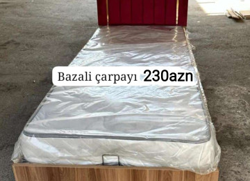 Bazalı çarpayı Sifarişlə hazırlanır Rəng seçimi var Matras