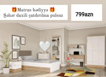 Gənc mebeli Sifarişlə hazırlanır Rəng seçimi var Matras