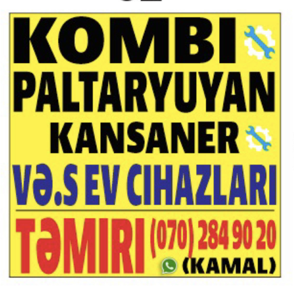 kombi ustasi kamal usta kombi yuyulmasi Bütün marka və model kombilərin təmiri. Peşəkar Mədəni