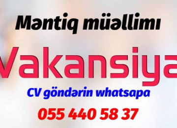 Vakansiya Kurs məntiq müəllimlərini əməkdaşlığa dəvət edir.