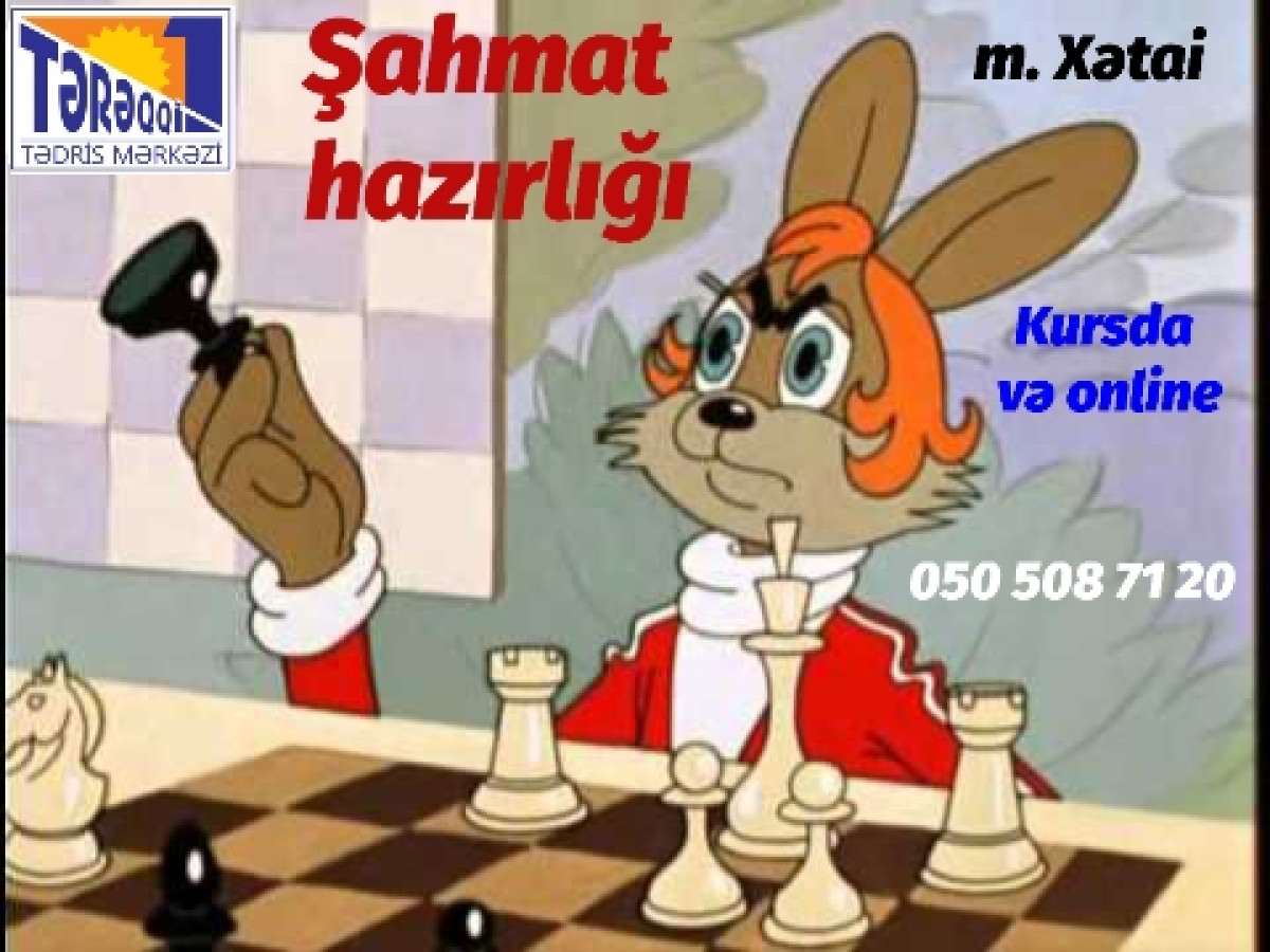 Xətai metrosu yaxınlığında şahmat dərsləri Şahmat dərsləri Vaxtını səmərəli keçirt! ♟️ Azərbaycan və