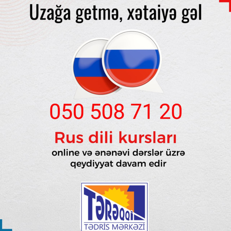 Rus dili kursları Danışıq Məktəb fənni Abituriyentlərə MİQ