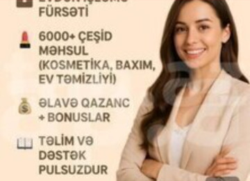 Xanımlar üçün evdən çıxmadan onlayn şəkildə işləmək öz