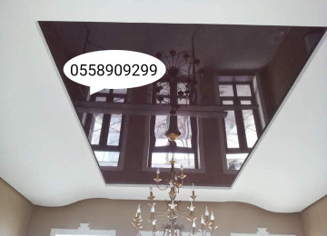 yeni görünüş verin 5D dartma tavan dizaynlari işıqlı modern