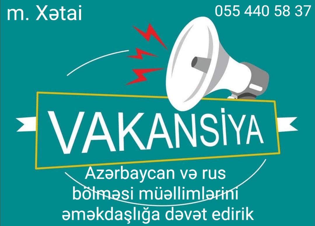 Azərbaycan və rus bölmələri üzrə bütün fənlər üzrə