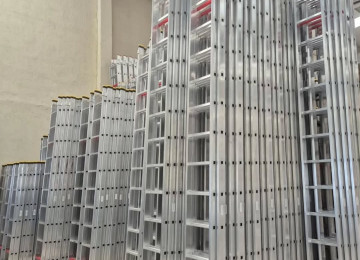 Rahat təhlükəsiz qalın profilli təkərli alüminium iskələ