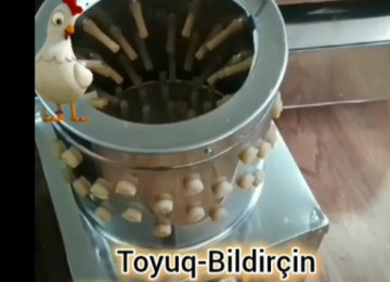 TOYUQ tükü təmizləyən. Zavod istehsalı Çin. Tutumu 1.5 kq