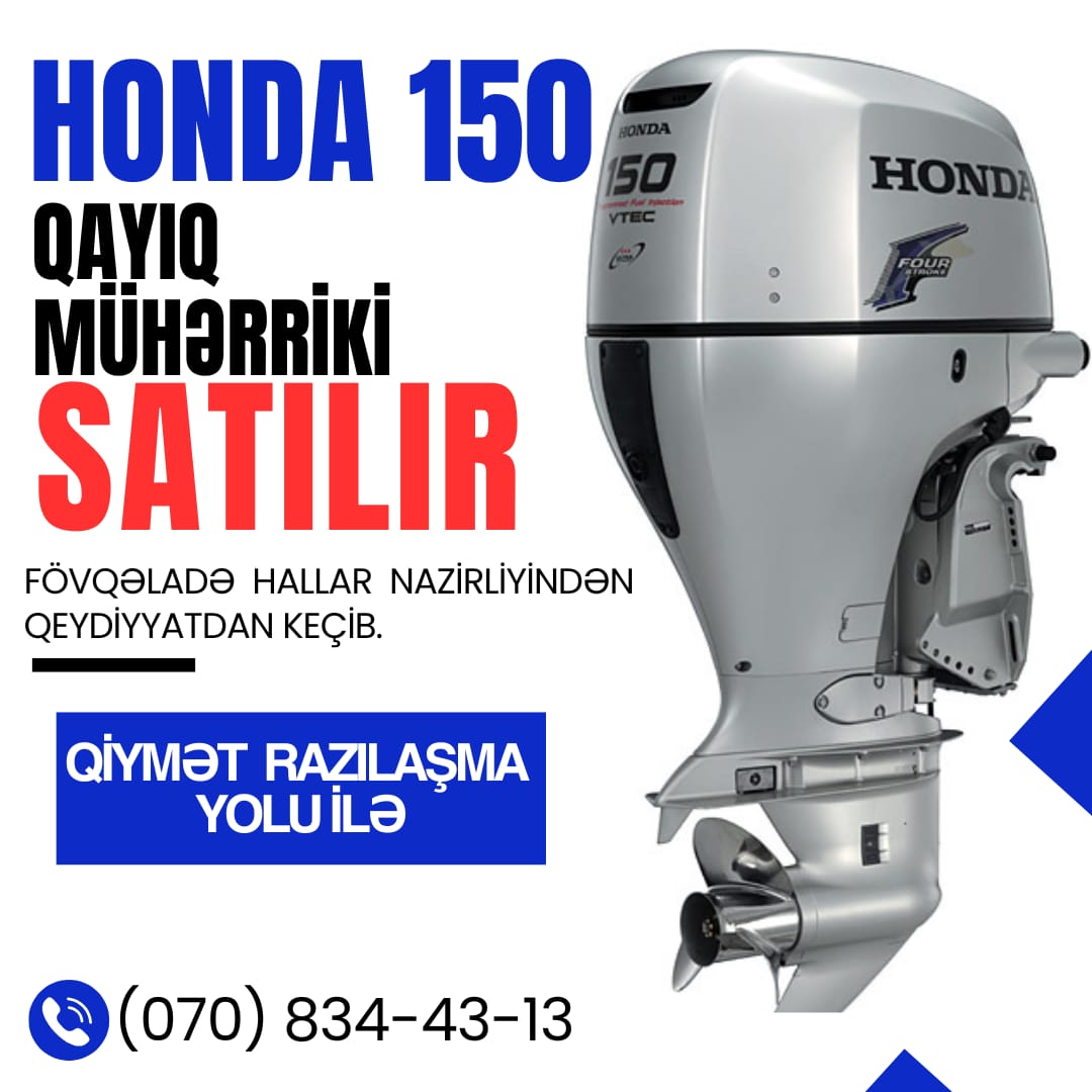 HONDA 150 QAYIQ MÜHƏRRİKİ SATILIR Sənədləri qaydasındadır