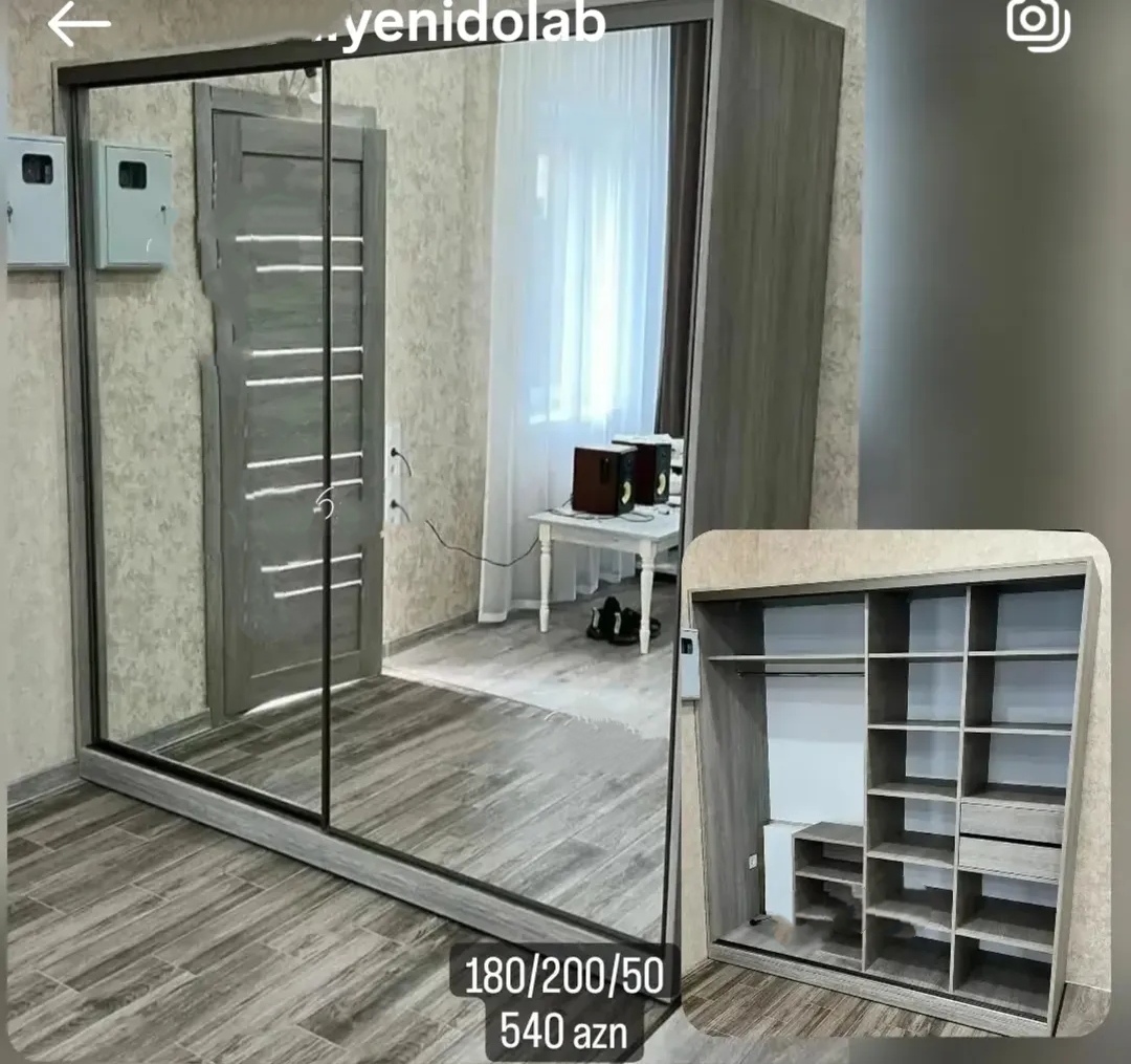 Küpe dolab Sifarişlə hazırlanır Rəng seçimi var Ölçü