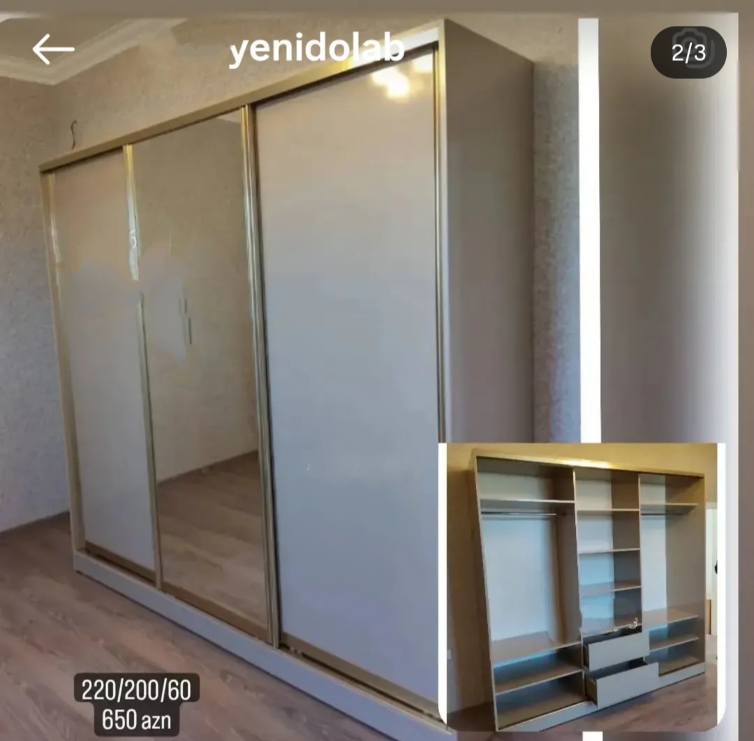 Küpe dolab Sifarişlə hazırlanır Rəng seçimi var Ölçü