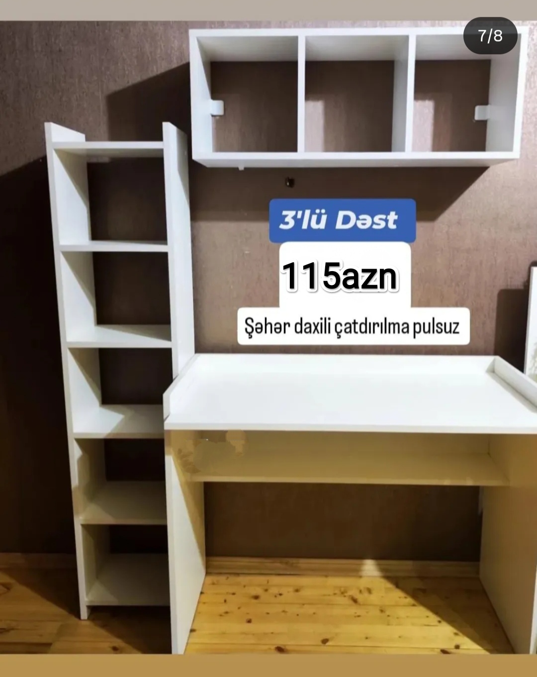 Yazı masası Sifarişlə hazırlanır Rəng seçimi var Qiyməti