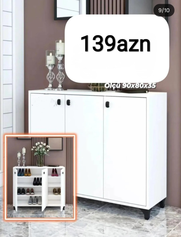 Ayaqqabı dolabı Ayaqqabı dolabı Sifarişlə hazırlanır Rəng seçimi var Ölçü