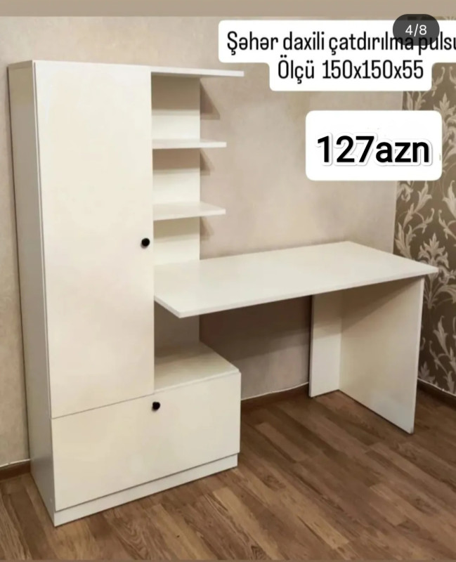 Kompüter masası Kompüter masası Sifarişlə hazırlanır Rəng seçimi var Ölçü