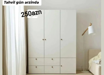 Paltar dolabı Sifarişlə hazırlanır Rəng seçimi var Ölçü