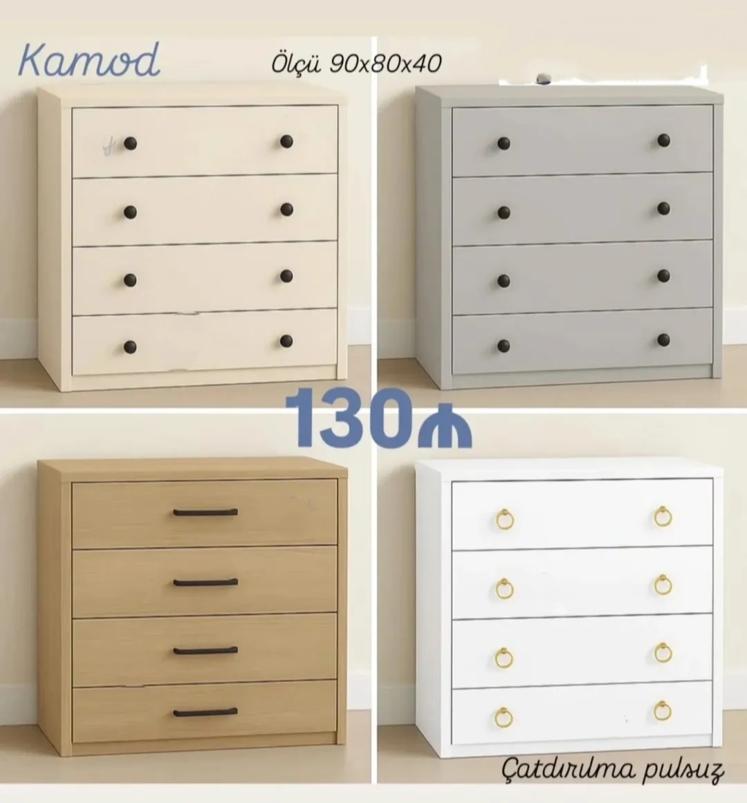 Kamod Sifarişlə hazırlanır Rəng seçimi var Ölçü 90/80/40sm