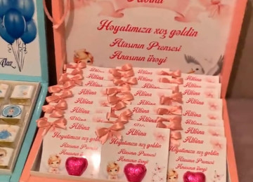 Uşaq Sokolad xoncalari,Nişan konfetləri, nisan xoncalari