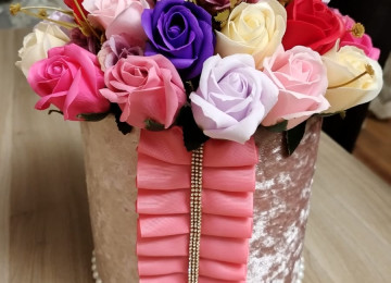 Sabun gül sebetleri sifarişlə istənilən dizaynda