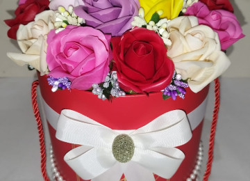 Sabun gül sebetleri sifarişlə istənilən dizaynda