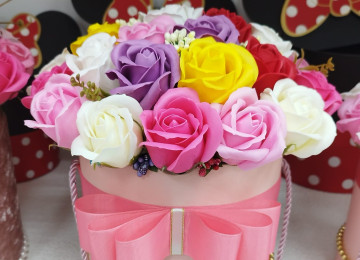 Sabun gül sebetleri sifarişlə istənilən dizaynda