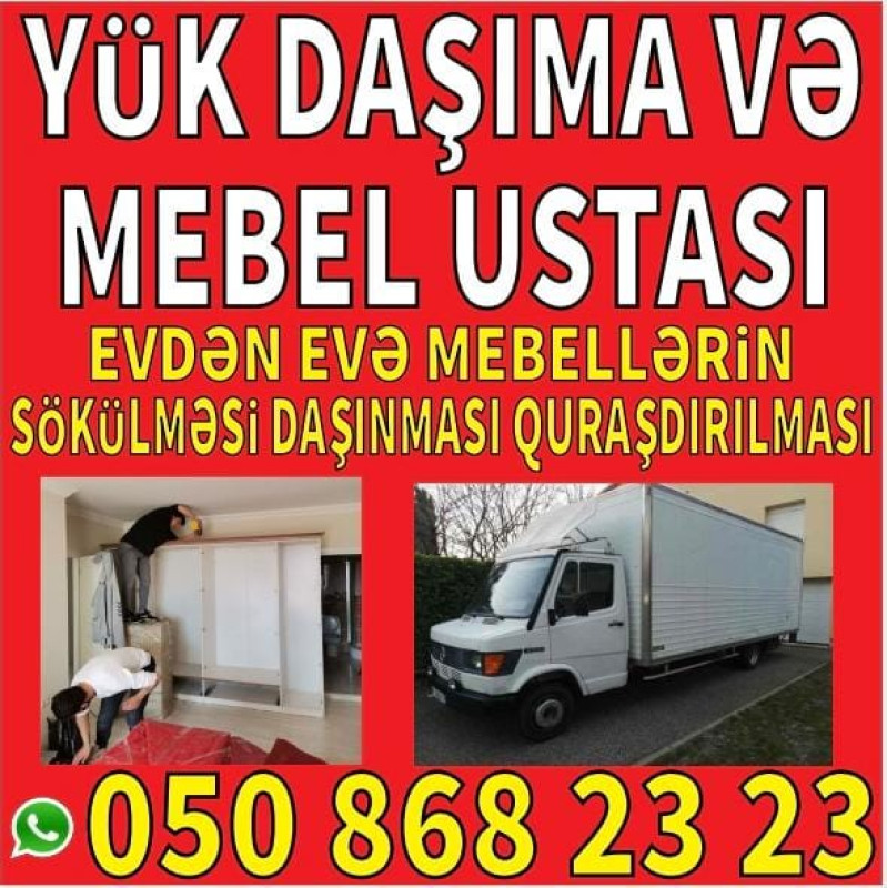 mebelerin sökülmesi pakovkalanması daşınması yıgılması