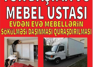 mebelerin sökülmesi pakovkalanması daşınması yıgılması