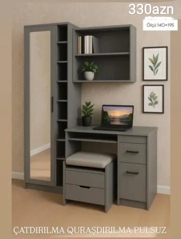 Dolab Sifarişlə hazırlanır Rəng seçimi var Ölçü 140/195sm