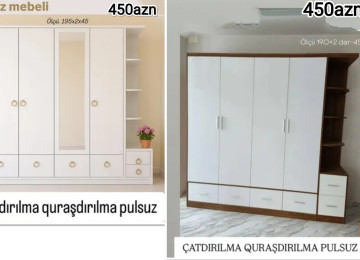 Dəhliz mebeli Sifarişlə hazırlanır Rəng seçimi var Ölçü