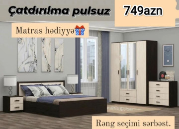 Yataq dəsti Sifarişlə hazırlanır Rəng seçimi var Matras