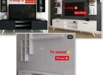 Tv stend Sifarişlə hazırlanır Rəng seçimi var Ölçü 180sm