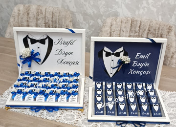 Bey konfet xoncalari sifarisle hazirlanir.Sifarisler en az