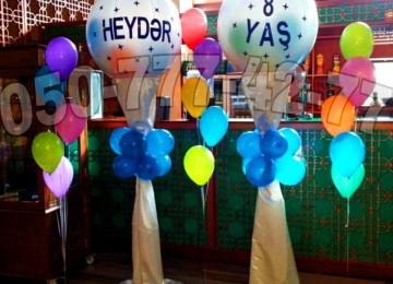 Arka shar. Magaza shar decor. podnos qayci. Şar dekorlar.