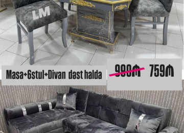 *👑Divan+ Masa dəsti👑* Sifarişlə hazırlanır. Dəst şəkildə :