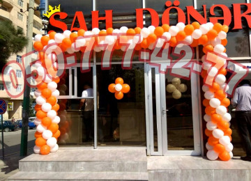 Dukan sar. Qapi sarlar. Şar dekor. Bayrag zakazi. achilish