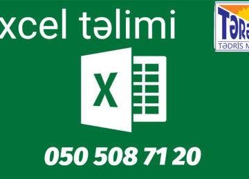 Excel təlimi Kurs haqqında: Tərəqqi Tədris Mərkəzi Sizə