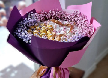 Istenilen formada sokolad buketler sifarisle