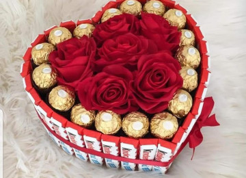 Kinder buketleri sifarişlə istənilən dizaynda