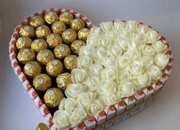 Kinder buketleri sifarişlə istənilən dizaynda