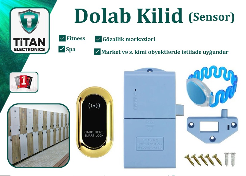 Dolab kilid RFID TY-24 Ağıllı elektron dolab kilid sistemi